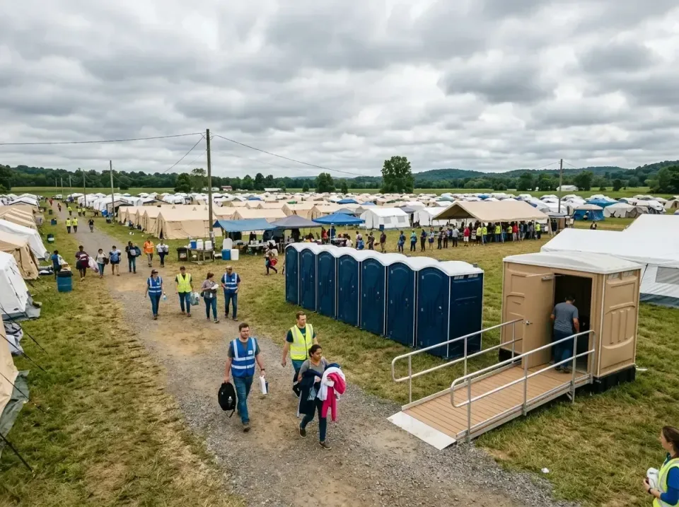 disaster-relief-camp-restrooms-010 — frequently asked questions, Dumpster & Portable Bathrooms Rental in The Hills, TX